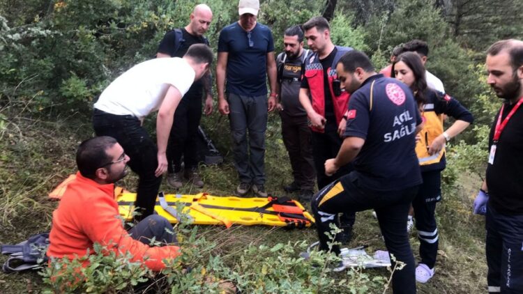 30 Metre Yükseklikten Düşen Kişi Yaralandı