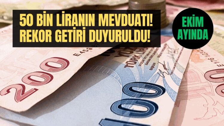 50 Bin TL Aylık Faiz Getirisi Ziraat Bankası! Ekim Ayı Mevduat Kazancı Hesaplandı