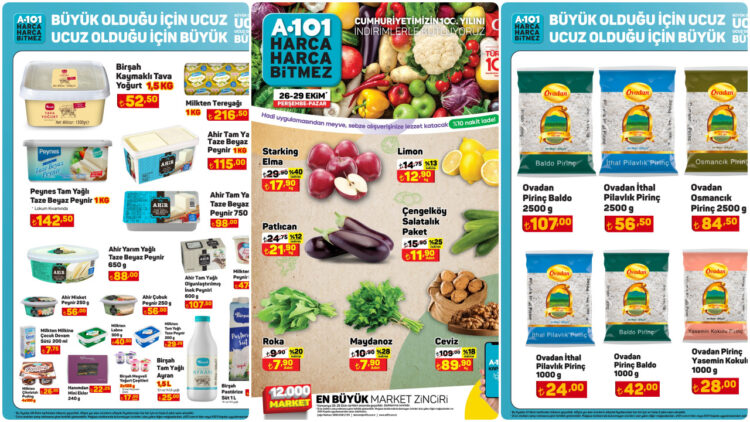 A101’de Manav Reyonu ile Pirinç ve Peynirde Dev İndirim! İşte 28-29 Ekim Çılgın Hafta Sonu Fırsatları