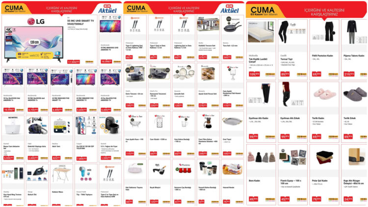 BİM 3 Kasım 2023 Kataloğu! İşte BİM’den Kaçırılmayacak Çılgın Cuma Fırsatları