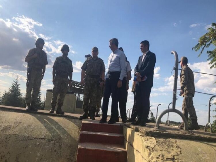 Edirne Valisi Sezer, Türkiye-Yunanistan hudut sınırında incelemede bulundu