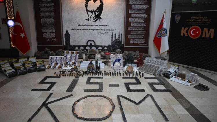 Edirne’de Tütün Operasyonu: 47 Bin 460 Makaron Ele Geçirildi!