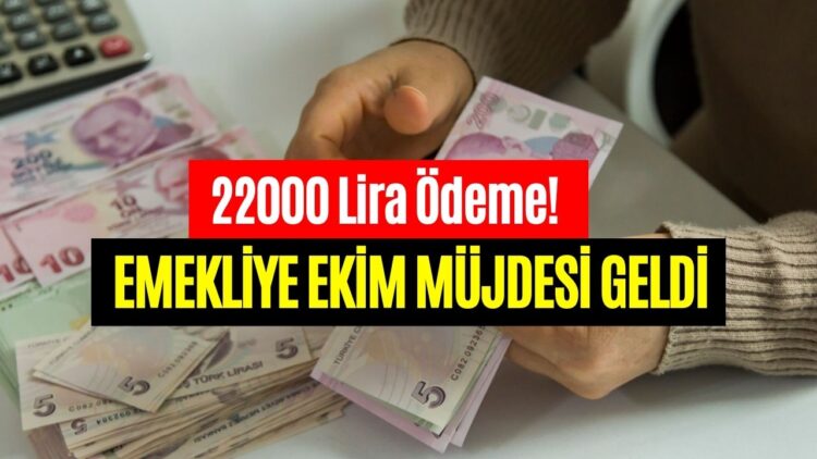 Emekliye 22000 Lira Ek Ödeme Netleşti! 31 Ekim’e Kadar IBAN’lara Yatacak