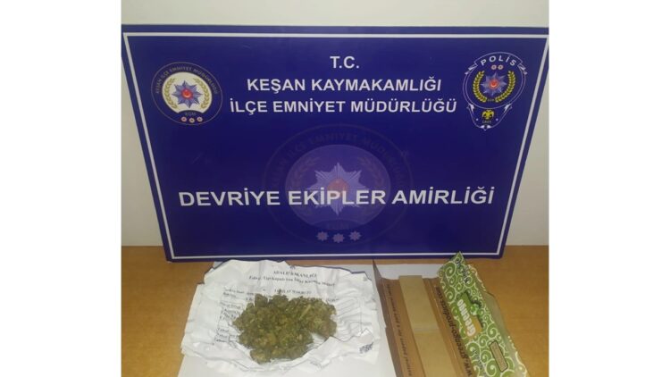 Keşan’da Uyuşturucu Operasyonu