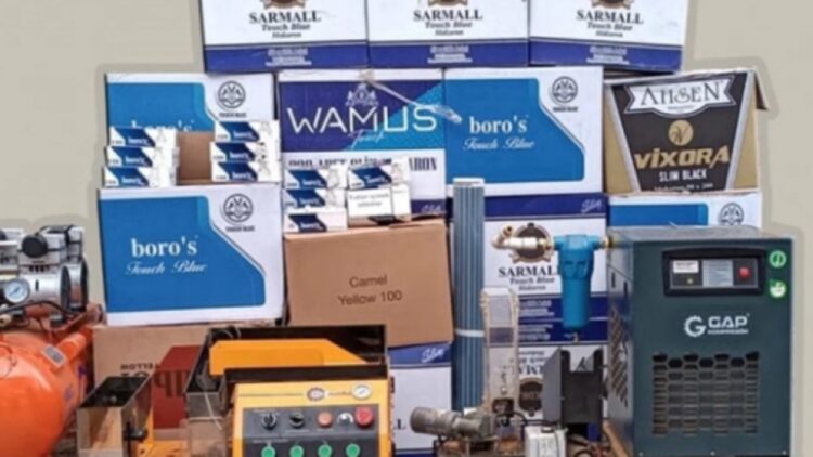 Kocaeli’de 70 Bin Kaçak Makaron Ele Geçirildi