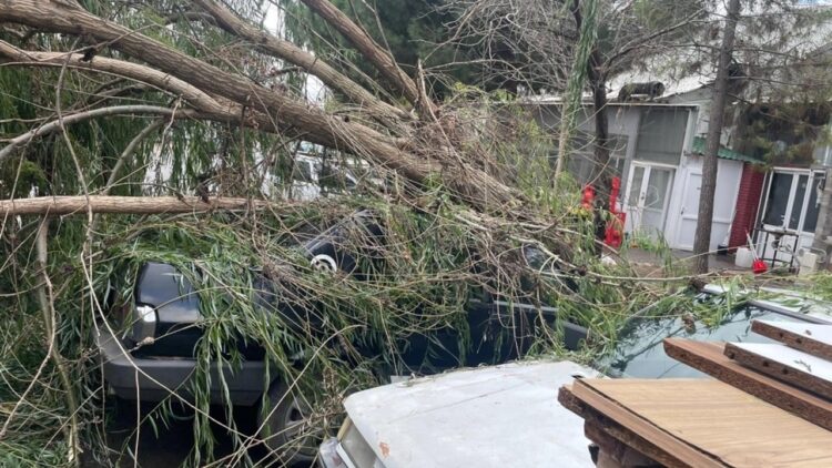 Lüleburgaz’da Şiddetli Rüzgar Etkisini Gösteriyor