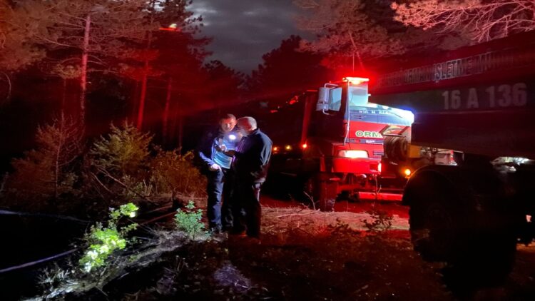 Orhaneli’de Orman Yangını Kontrol Altına Alındı