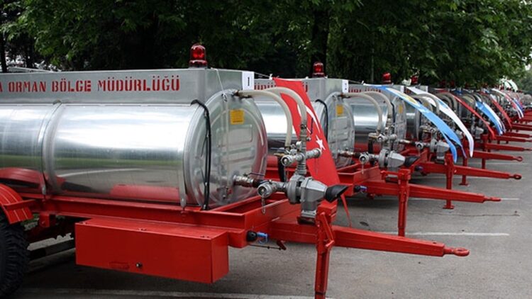 Orman Alanlarının Yoğun Olduğu Yerlere su tankeri Desteği