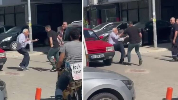 Sevgilisine Çarpan Yaşlı Adamı Bıçakladı