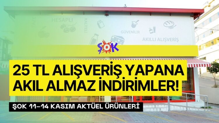 ŞOK 11 Kasım Aktüel Ürünler Kataloğu! 25 TL Üzeri Alışverişe O Ürünlerde Büyük İndirim