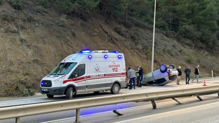 Takla Atan Otomobilde 1 Kişi Yaralandı