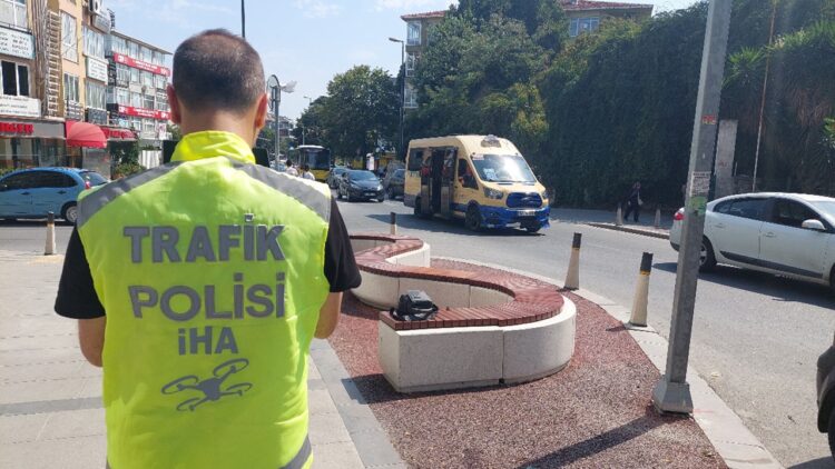 Yayaların Geçiş Hakkını İhmal Eden Sürücülere Dron Denetimi