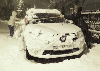 Kars Mart Ayında Karla Kaplandı