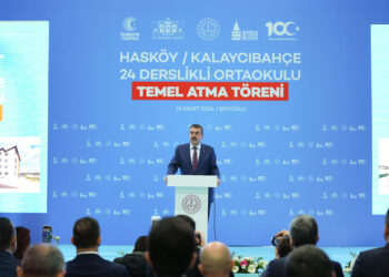 Milli Eğitim Bakanı Tekin Beyoğlu’nda Ortaokul Temel Atma Törenine Katıldı