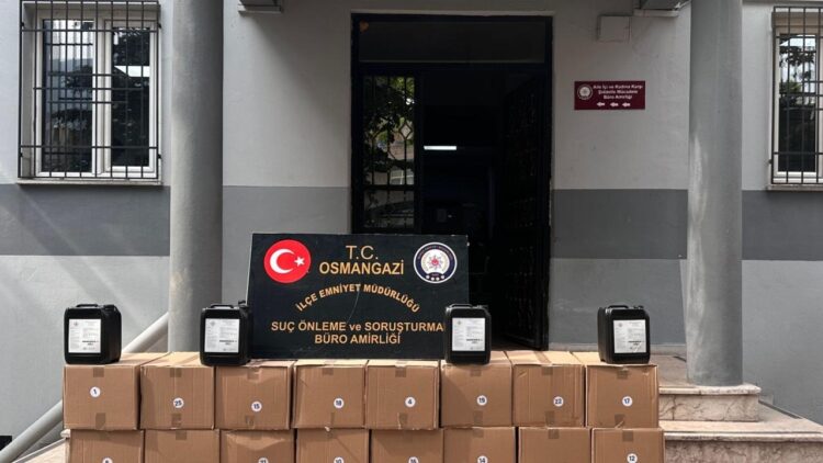 Kaçak Alkol Yapımında Kullanılan 500 Litre Etil Alkol Ele Geçirildi