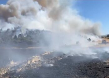 Balıkesir’de Anızda Yangın Çıktı