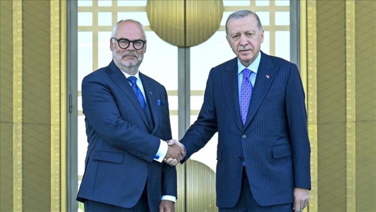 Cumhurbaşkanı Erdoğan, Estonya Cumhurbaşkanı Alar Karisi ile Görüştü
