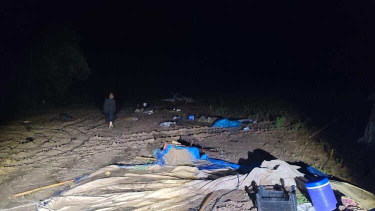 Sivas’ta Sağanak Çadırları Su Altında Bıraktı