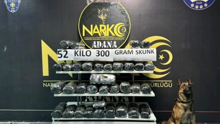 Adana’da 52 Kilogram Skunk Ele Geçirildi: Sürücü Tutuklandı
