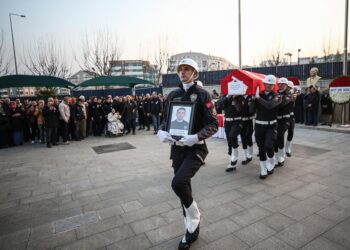 Bursa’da trafik kazasında hayatını kaybeden polis memuru için tören düzenlendi