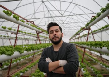 Edirne’de ziraat mühendisi devlet desteğiyle kurduğu topraksız tarım serasında üretime başladı