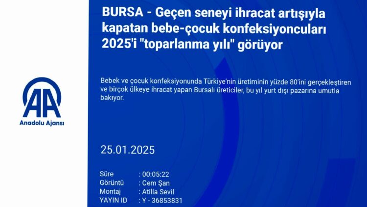 Geçen seneyi ihracat artışıyla kapatan bebe-çocuk konfeksiyoncuları 2025’i “toparlanma yılı” görüyor haberi