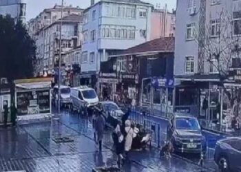Ataşehir’deki motosiklet hırsızlığı güvenlik kamerasında haberi