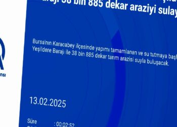 Bursa’da yapımı tamamlanan Yeşildere Barajı 38 bin 885 dekar araziyi sulayacak haberi