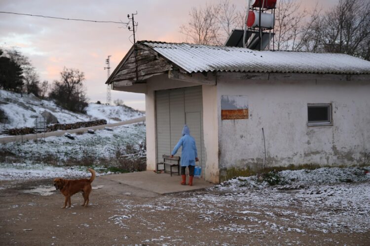 Edirne’nin yüksek kesimlerinde kar etkili oluyor haberi