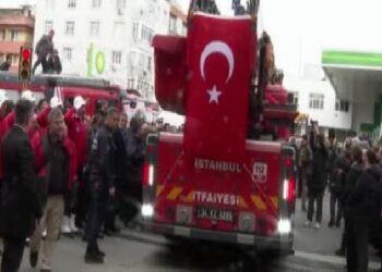 Esenler’de şehit düşen itfaiye eri için tören düzenlendi haberi