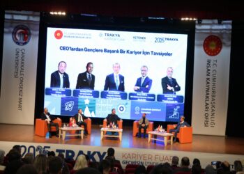 İş insanları, Trakya Kariyer Fuarı’nda öğrencilerle deneyimlerini paylaştı haberi