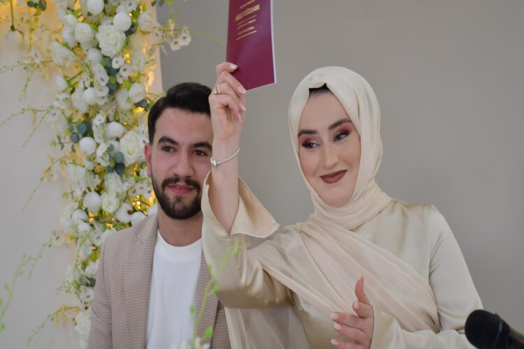 Bilecik’te Aile ve Gençlik Fonu ile evlenen ilk çiftin nikahı yapıldı haberi