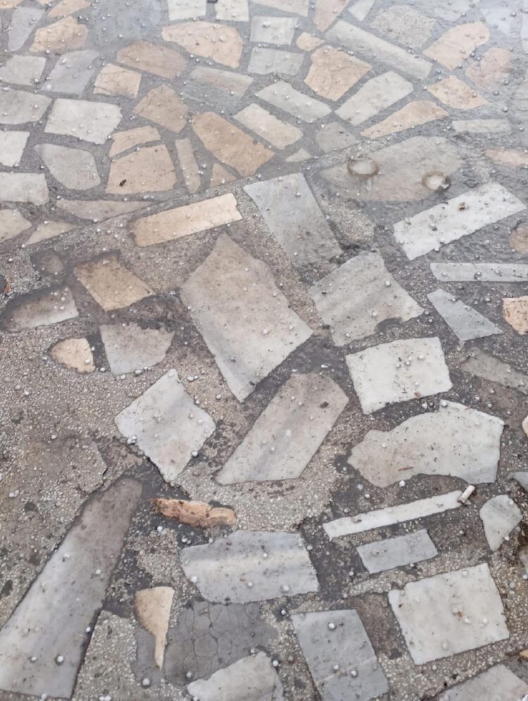 Çan’da dolu ve sağanak etkili oldu haberi