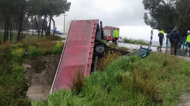 Bursa’da çarpışan kamyonla hafif ticari aracın sürücüleri yaralandı haberi
