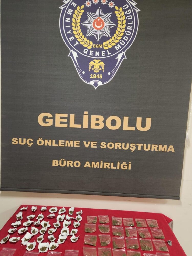Gelibolu’da uyuşturucu operasyonunda 1 zanlı yakalandı haberi