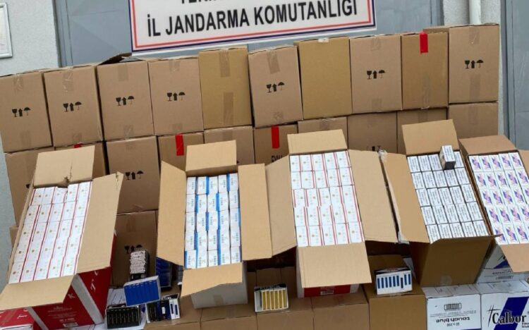 Tekirdağ’da 551 bin makaron ele geçirildi haberi