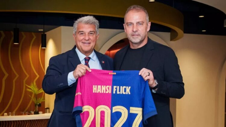 Barcelona, Hansi Flick ile 2027’ye Kadar Devam Dedi
