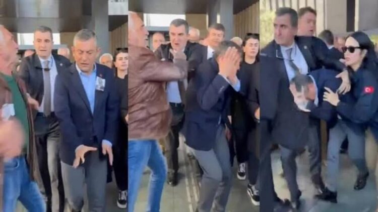 Özgür Özel’e AKM Çıkışında Saldırı: Saldırgan Gözaltına Alındı