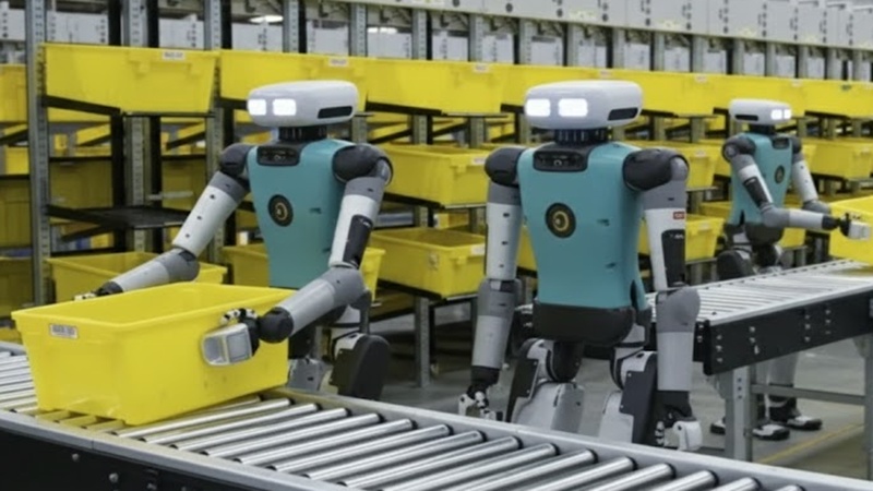 Amazon İnsan İşçi Sayısını Azaltıyor, Robotlar Depolarda Göreve Başlayacak