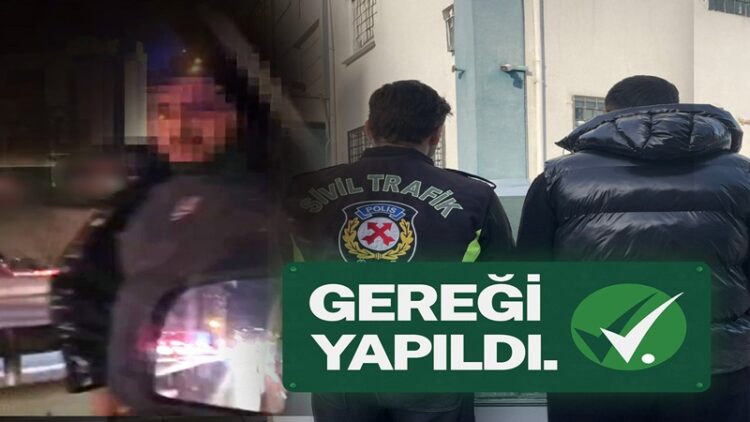 İstanbul’da Trafik Güvenliğini Tehlikeye Sokan Sürücü Yakalandı