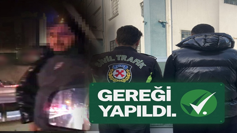 İstanbul’da Trafik Güvenliğini Tehlikeye Sokan Sürücü Yakalandı