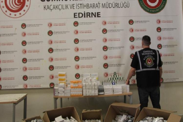 110 bin adet kaçak ilaca hudut engeli