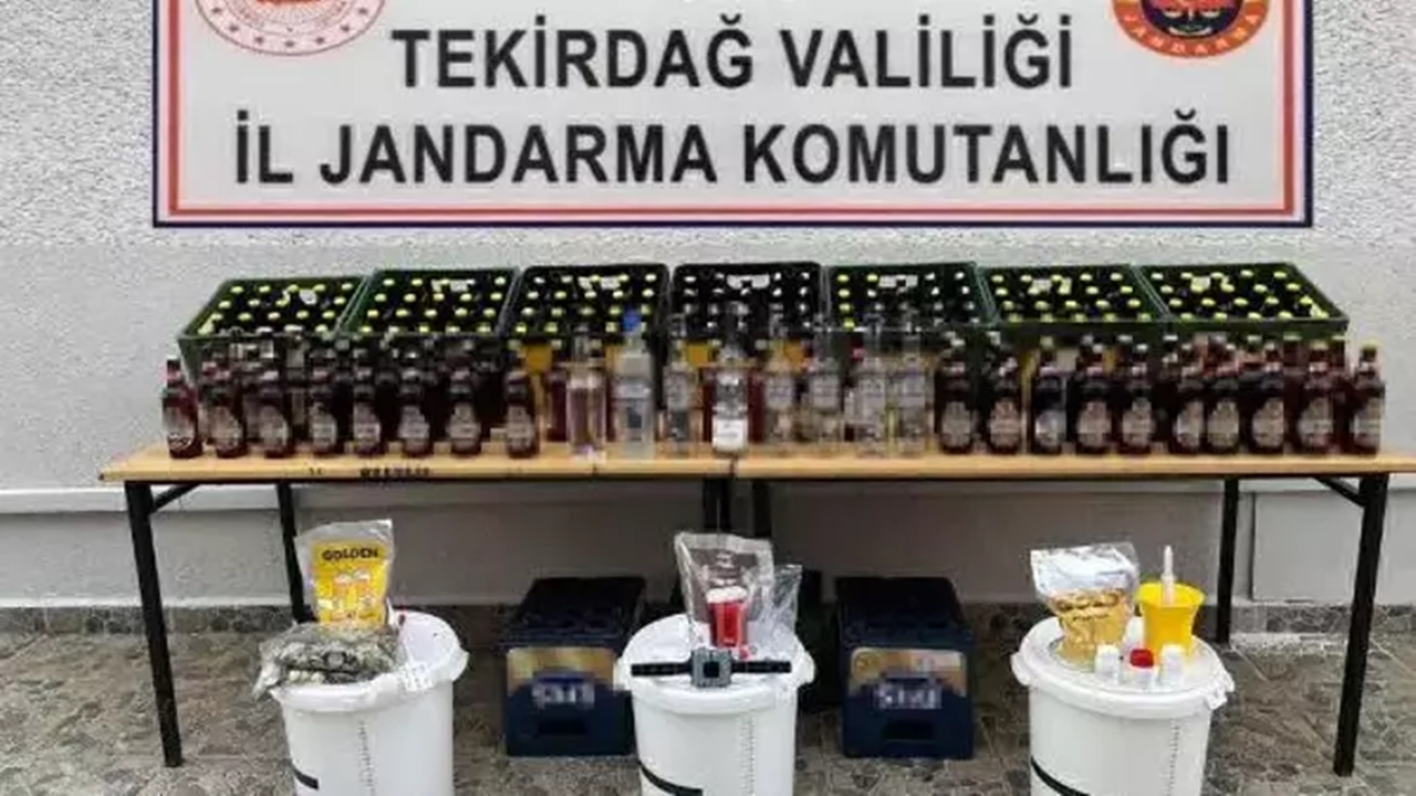 1190 litre sahte İçki ele geçirildi