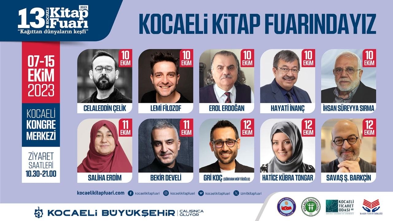 13 kocaeli kitap fuarı 7 ekimde