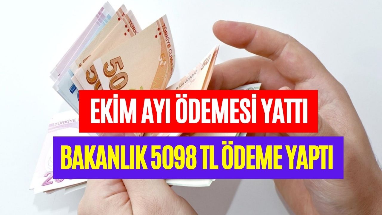 3 gün Önce Ödemeler başladı hemen kontrol edin hak sahiplerine 5098 lira yattı