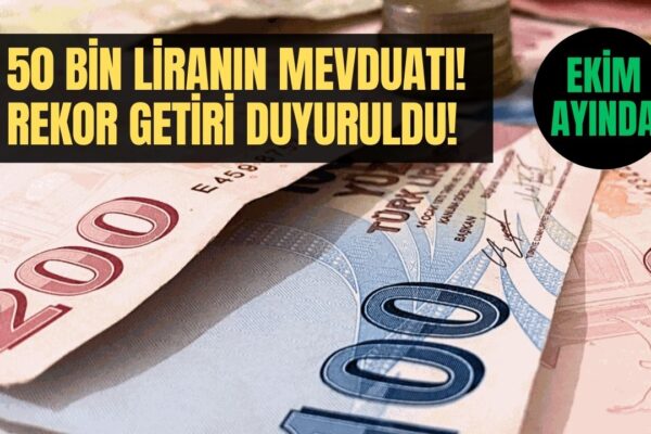 50 Bin TL Aylık Faiz Getirisi Ziraat Bankası! Ekim Ayı Mevduat Kazancı Hesaplandı