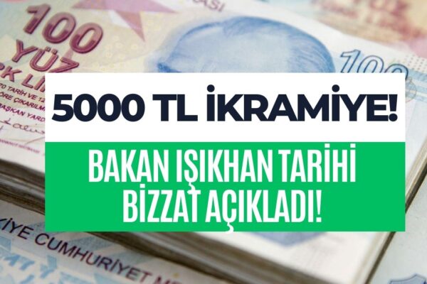 5000 TL Emekli İkramiyesi Bu Ay Yatırılıyor! O Tarihte Hesaplarınızı Kontrol Edin