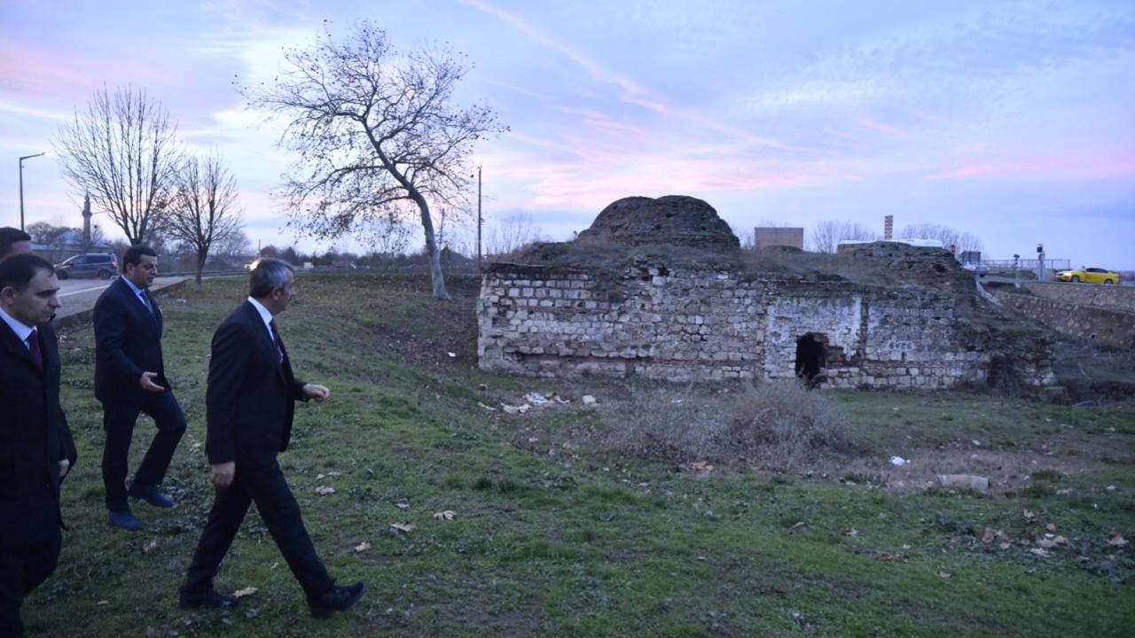 600 yıllık gazi mihal bey hamamı restore edilecek