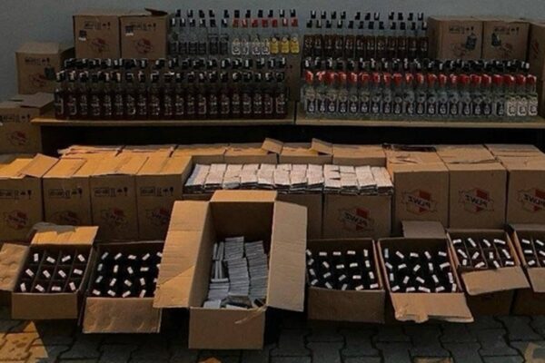618 Litre Kaçak İçki Ele Geçirildi