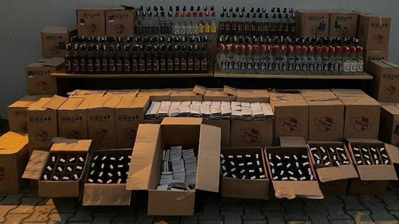 618 litre kaçak İçki ele geçirildi